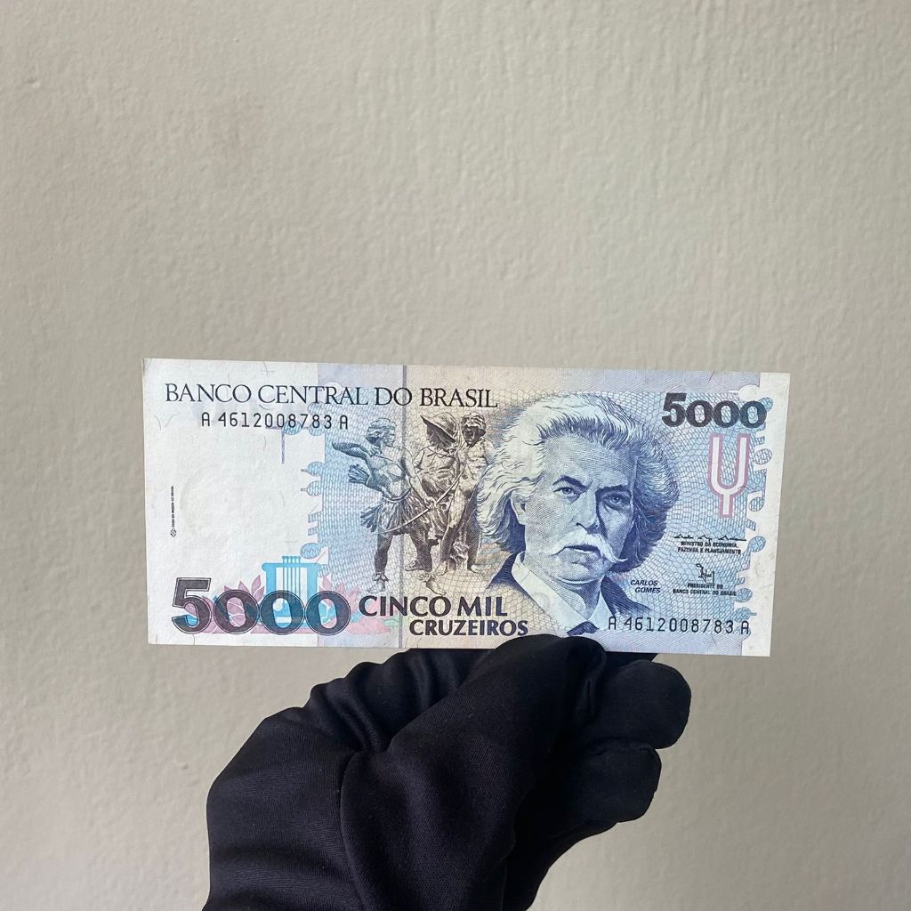 Brasil - Cédula de 5000 Mil Cruzeiros de - FLOR DE ESTAMPA
