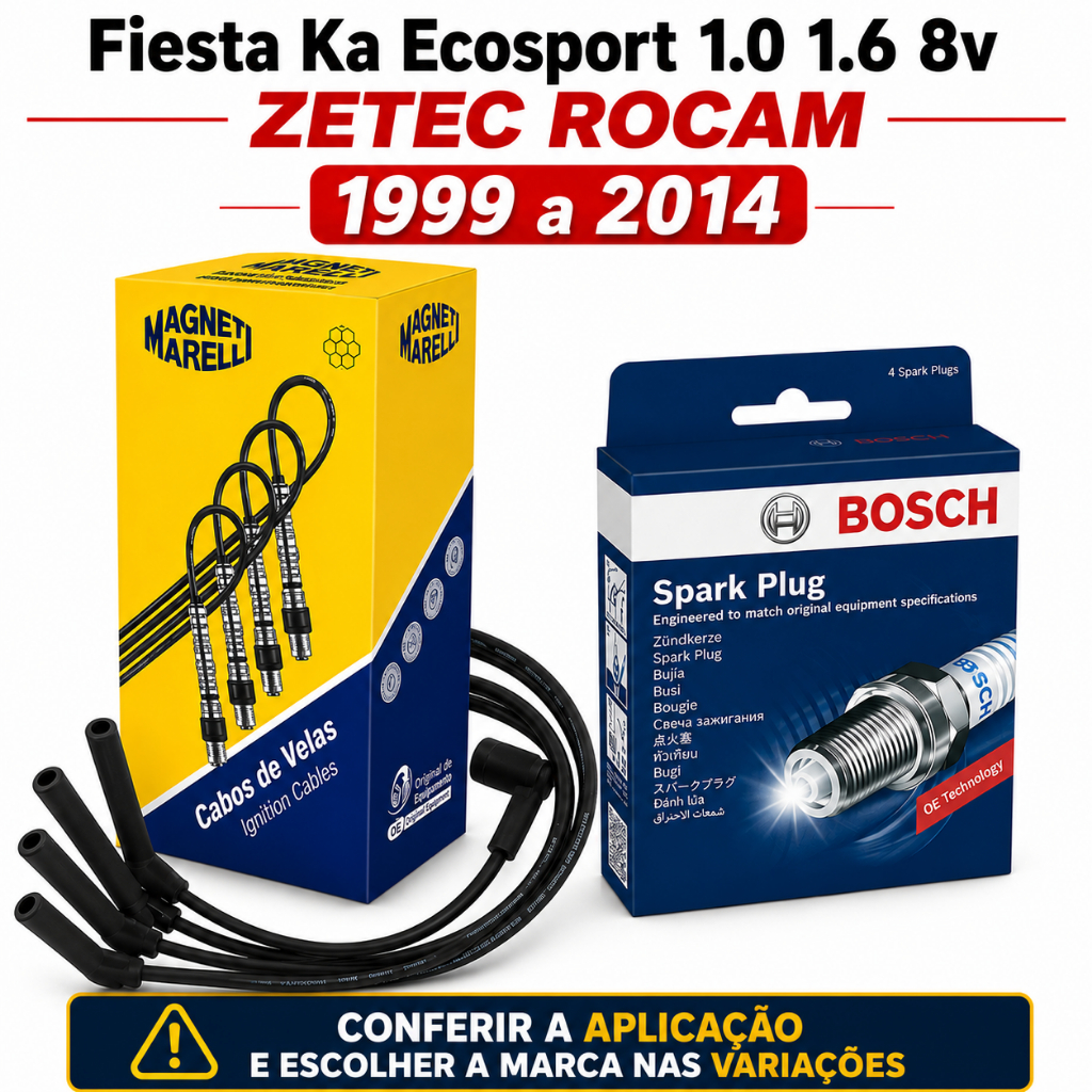 Imagem Cabo+Vela Fiesta Ka Ecosport 1.0 1.6 8v Zetec Rocam
