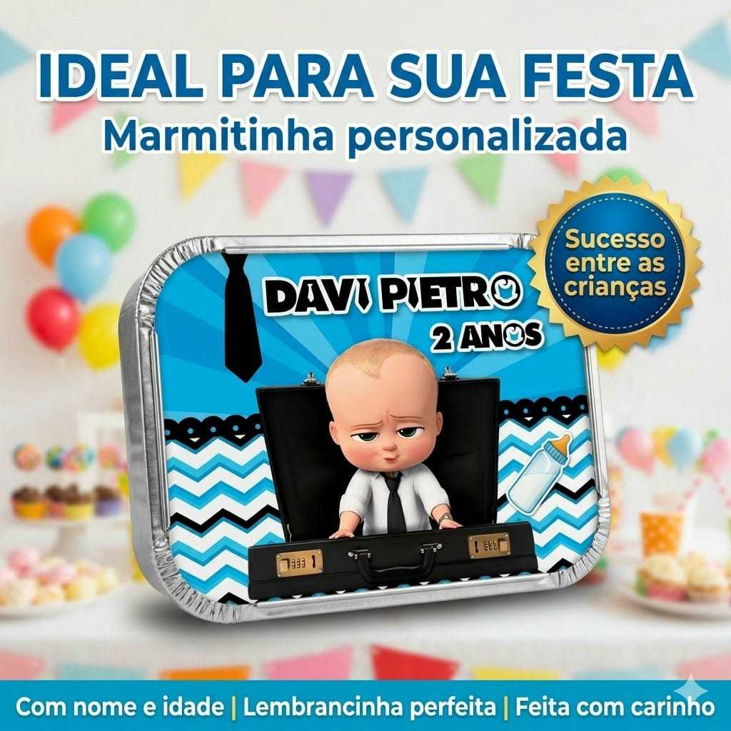 Marmitas Personalizadas Poderoso Chefinho - lembrancinha- caixinhas personalizadas - festa infantil - Kit festa