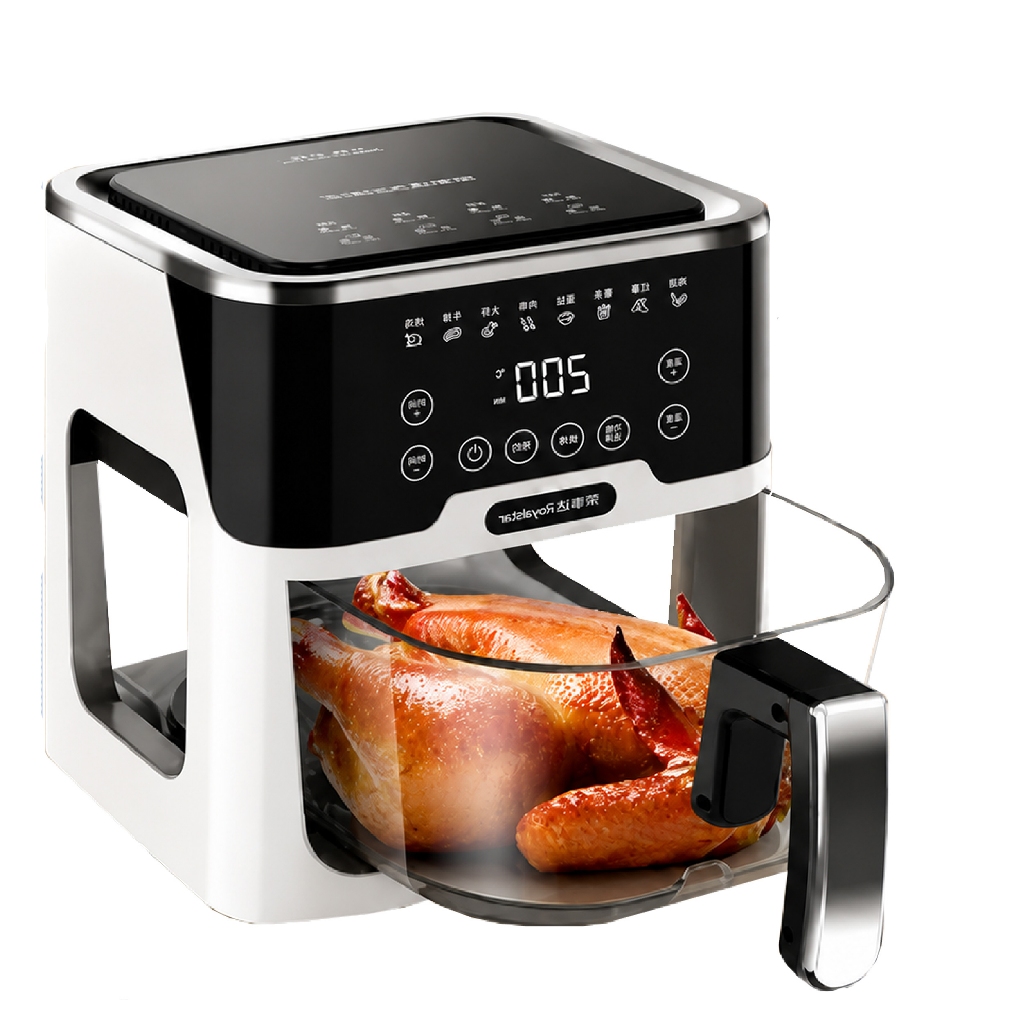 Air Fryer Fritadeira Elétrica De Vidro Sem Óleo 6 Litros 1350W Com Desligamento Automático Top