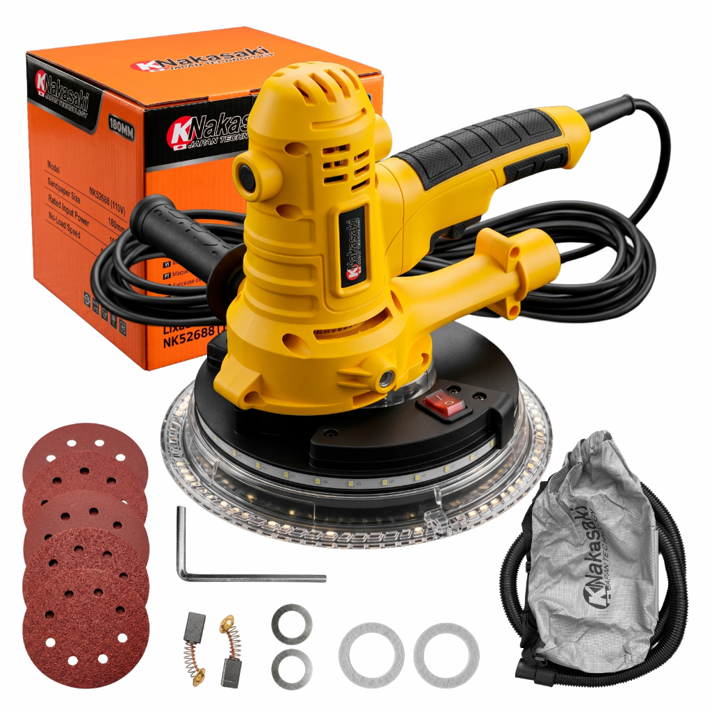 Lixadeira De Parede E Teto Profissional Elétrica 127V/220V 1000W - Potente Com B
