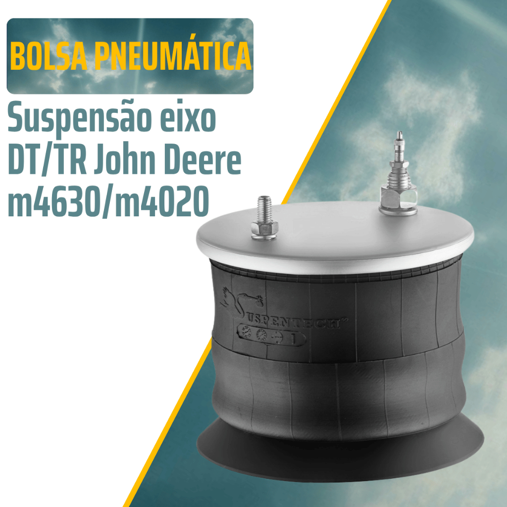 Bolsa pneumatica suspensao eixo dt/tr pulverizador autopropelido john deere m4630/m4020 (STA 7010)
