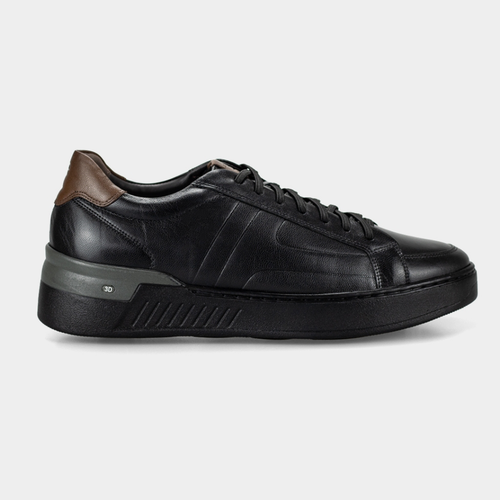 Sapatenis Jota Pe Power Light 5G Couro Legítimo Elástico Masculino 84800