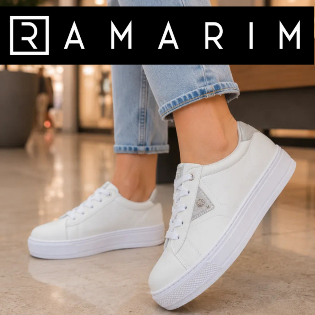 Tênis Feminino Ramarim Casual Plataforma Confortável Sneaker Chunky Flatform Sola Alta Tratorado