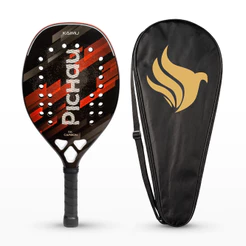 Raquete de Beach Tennis Pichau Kaimu 18K Carbon 26 Furos, PES-RKT18-KAI