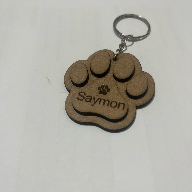 🐾 Chaveiro Personalizado Pet em MDF – Gravado a Laser 🐾