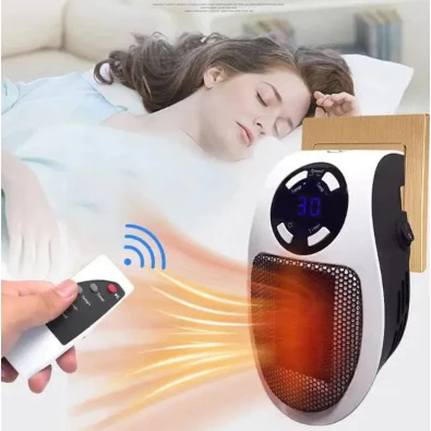 Mini Aquecedor Elétrico Portátil De Aquecimento Rápido Parede 500w  110V com circulação de ar