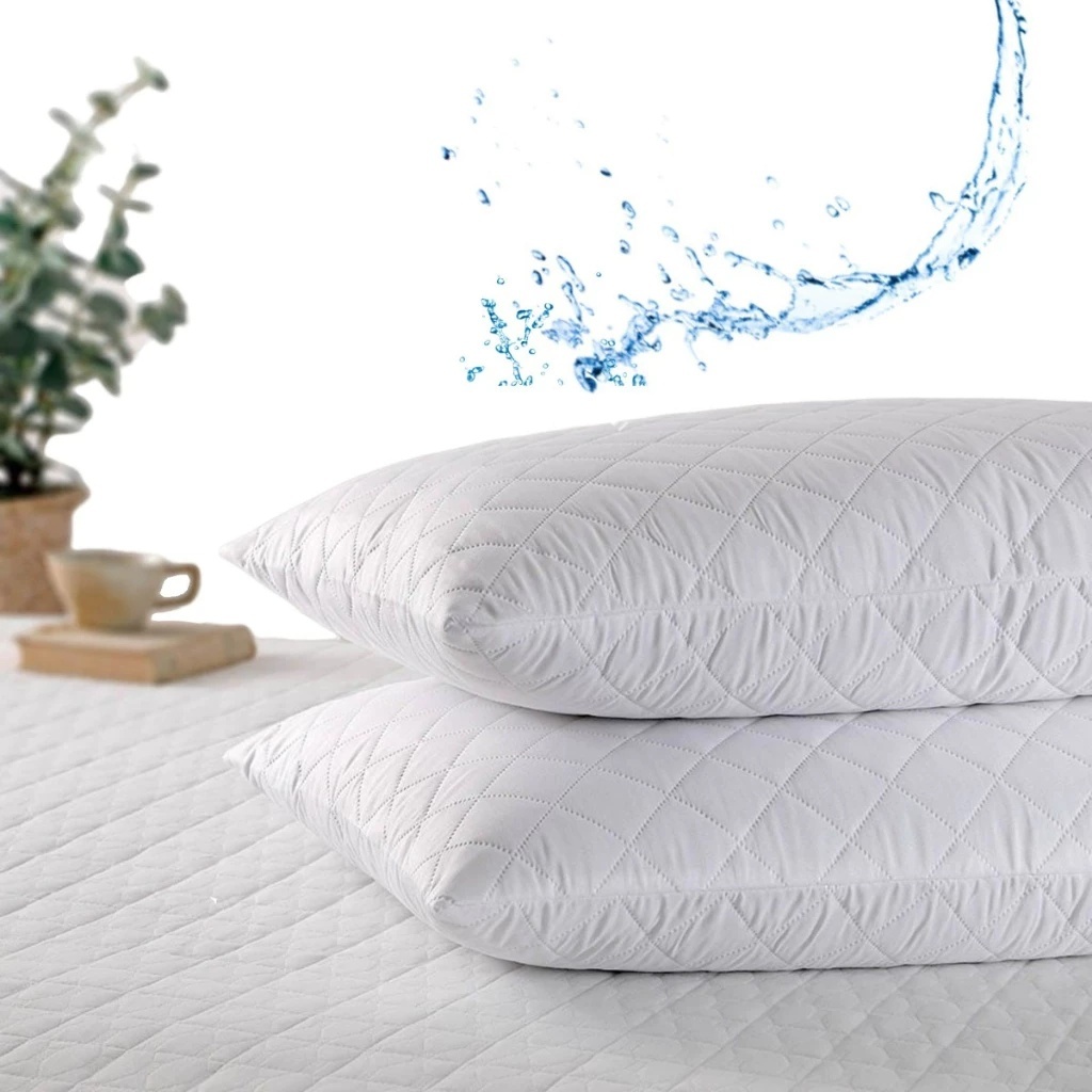 Capa Protetor de Travesseiro Impermeável Matelado com Zíper Premium Cama Antissuor Antiácaro Confort