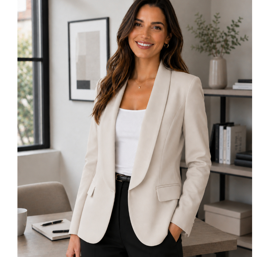 Blazer Feminino Longo com Modelagem Sofisticada