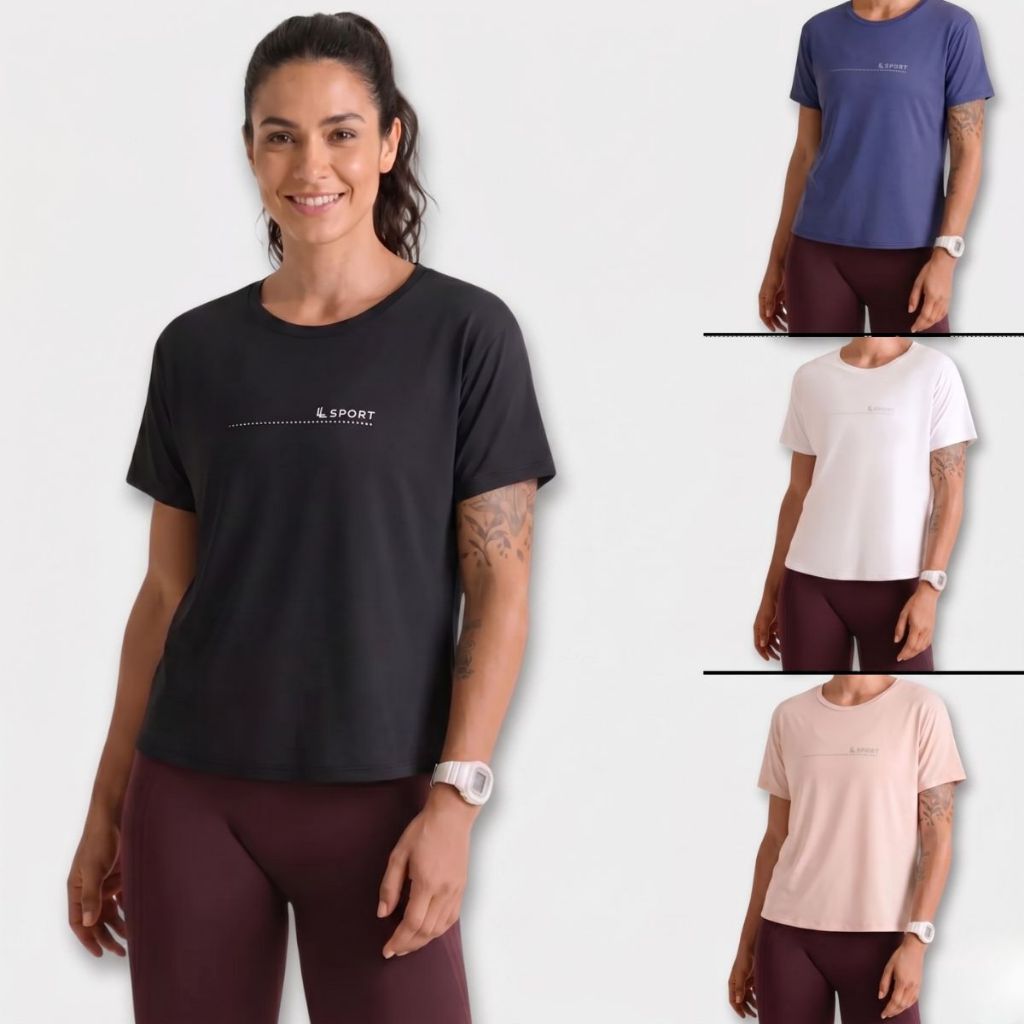 Camiseta Lupo Poliamida Básica Feminina