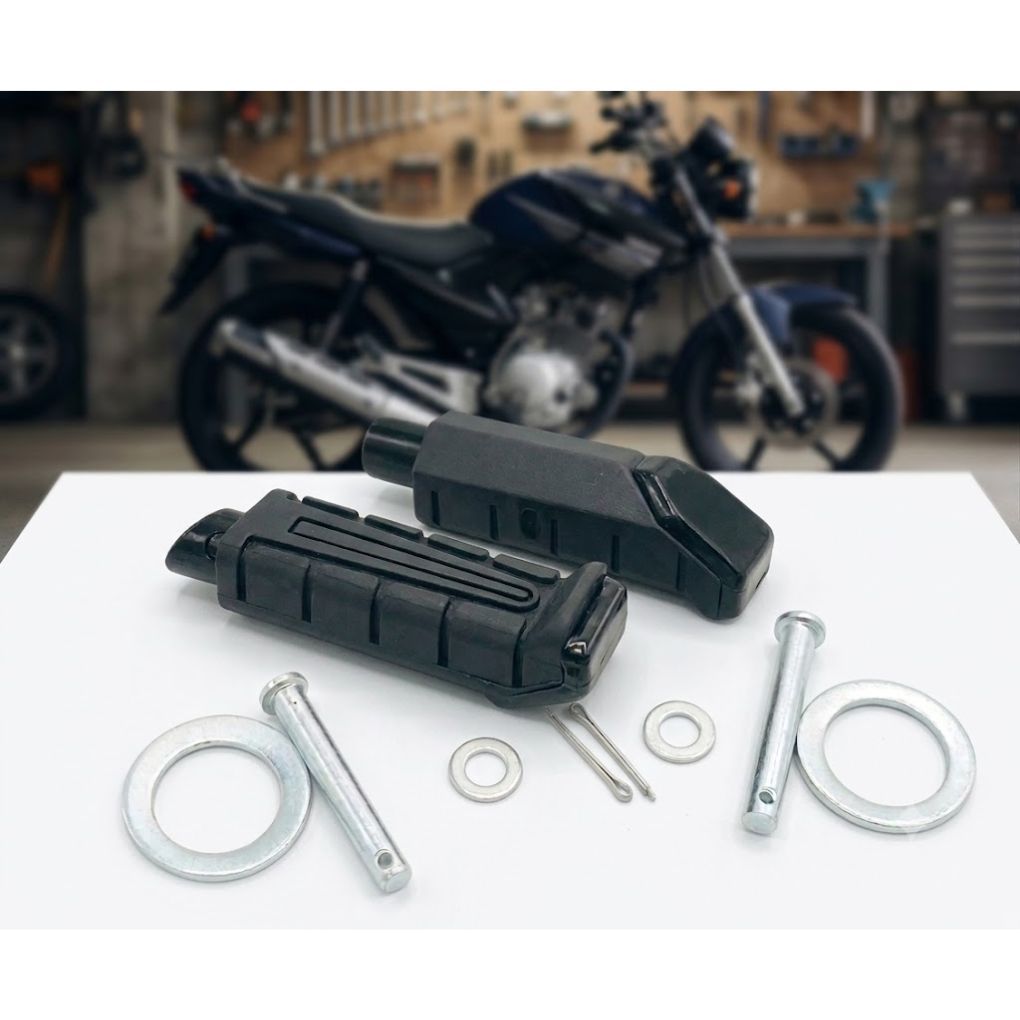 Par Pedaleira Traseiro Yamaha Ybr 125 Factor 125 Xtz 125 Fazer 150