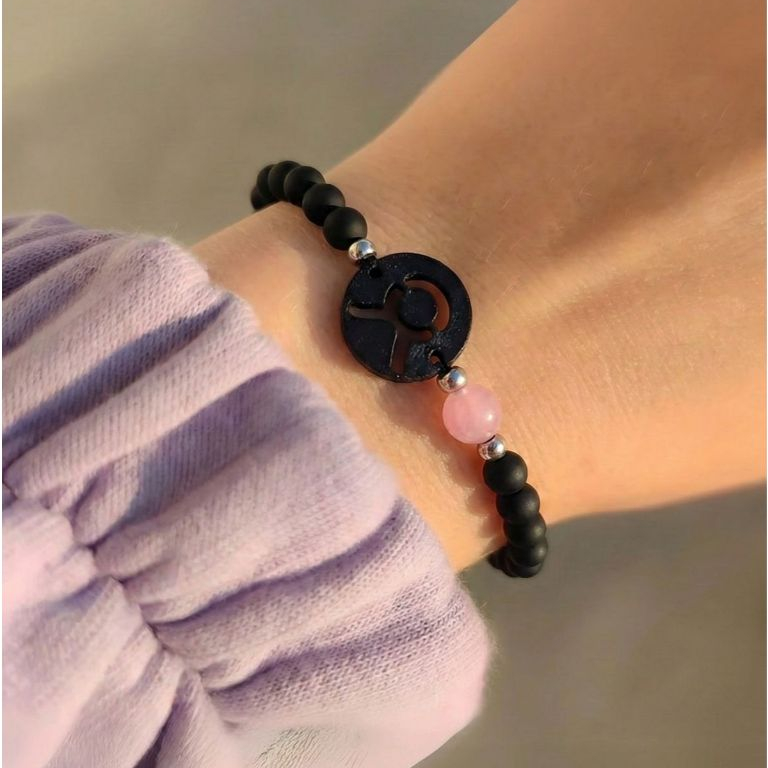 Imagem Pulseira Do Signo Com Pedra Natural-Cada Signo Com Sua Pedra-Pulseira Regulável E Artesanal