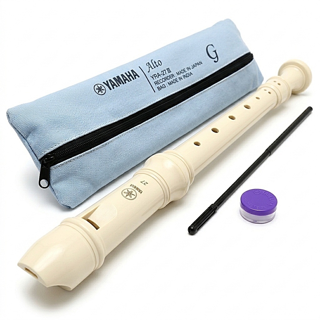 Flauta Germânica Yamaha Contralto Tom F (fá) Profissional YRA27lll