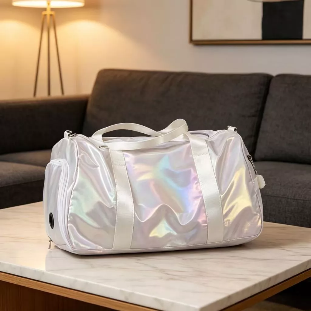 Bolsa Feminina Gradiente Impermeável e Dobrável – Mão e Ombro, Academia e Viagens Curtas — imagem 1