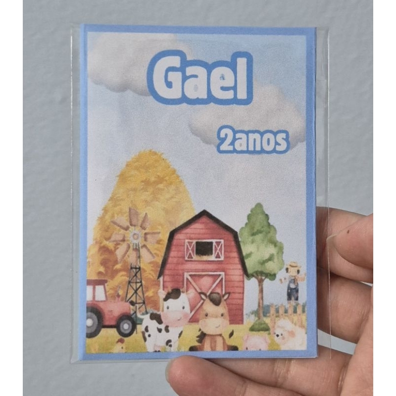 20 mini revistinhas de colorir - 7x10cm - Tema: Fazendinha Personalizado/ Lembrancinhas/ Aniversário