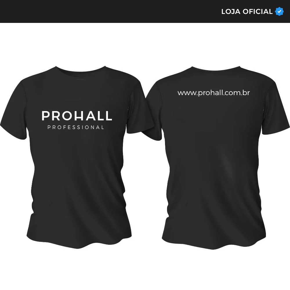 Camiseta Personalizada Preta Prohall