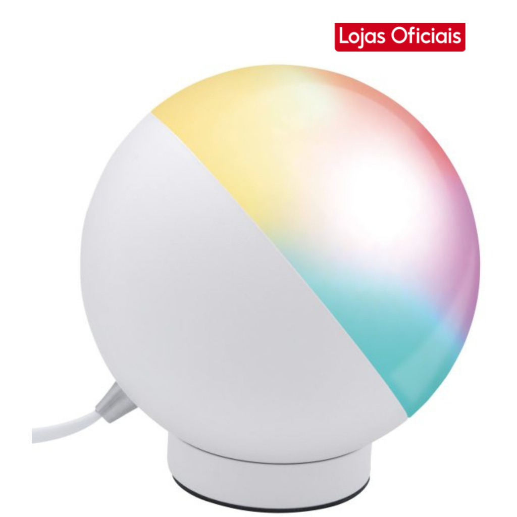 Luminaria Inteligente Led Wifi Bluetooth RGB 12W Geonav Mesa Quarto Desk Lamp Alexa Google Siri
