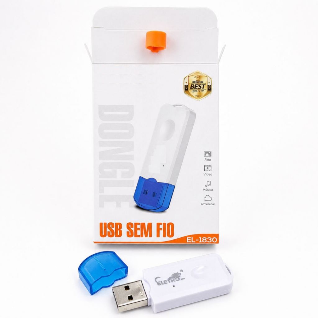 Kit 4 Receptores Bluetooth USB Áudio Musica Estéreo Automotivo Adaptador Som Carro Pendrive Sem Fio