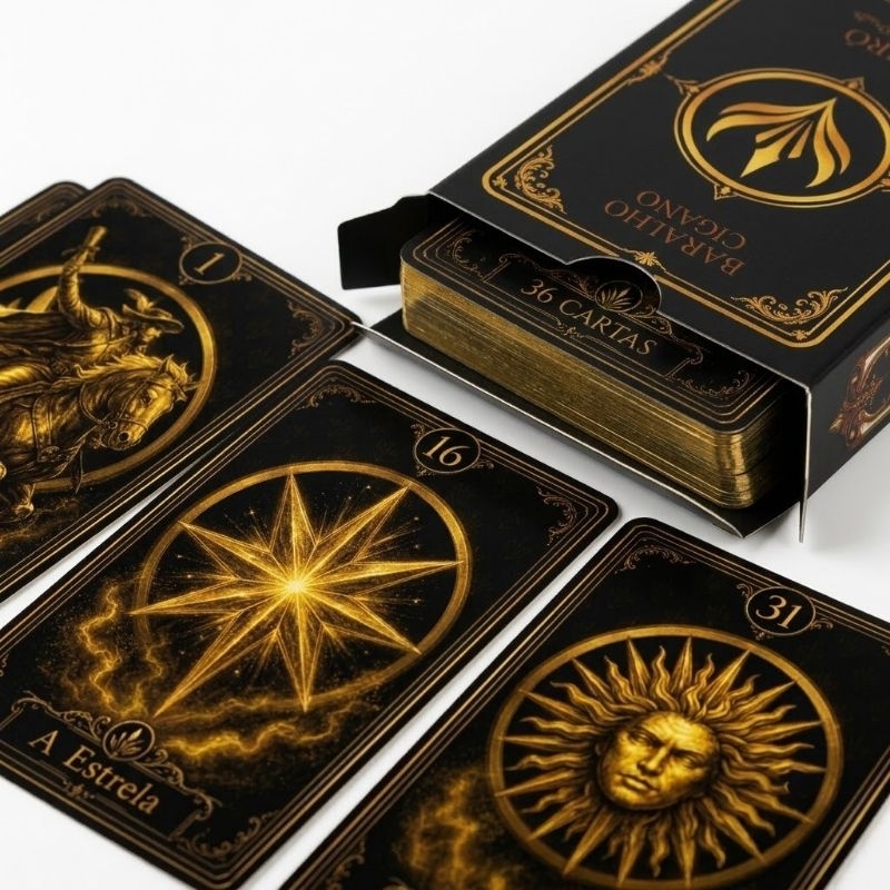 Baralho Cigano Lenormand PAIRÔ Oficial 36 Cartas 100% Plastificadas – Oráculo Original
