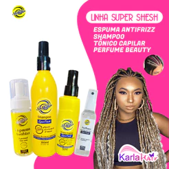 KIT PARA TRANÇAS PODENDO ESCOLHER MOUSSE SHAMPOO BOX TONICO E PERFUME BEAUTY