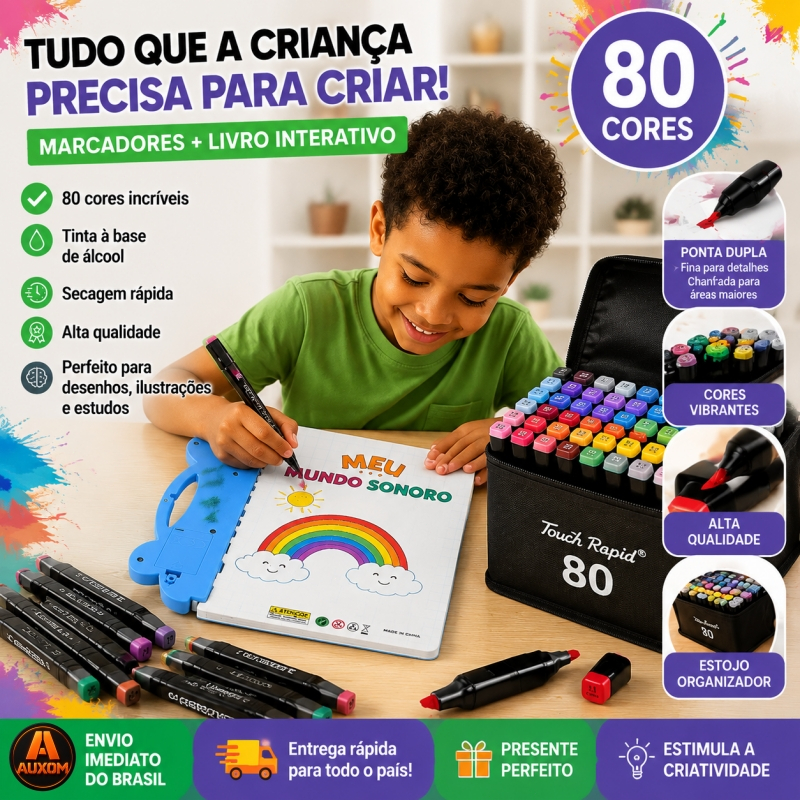 36/48/60/80 Cores Caneta Marcadora De Cabeça Dupla Oleosa Montagem Artística Para Estudantes Material Escolar