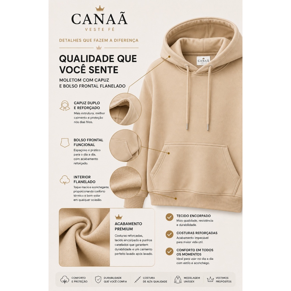 Moletom Canguru Moda Cristã Estampa A Cruz Sagrada Blusa De Frio Abrigo Flanelado Masculino Feminino — imagem 2 de 2