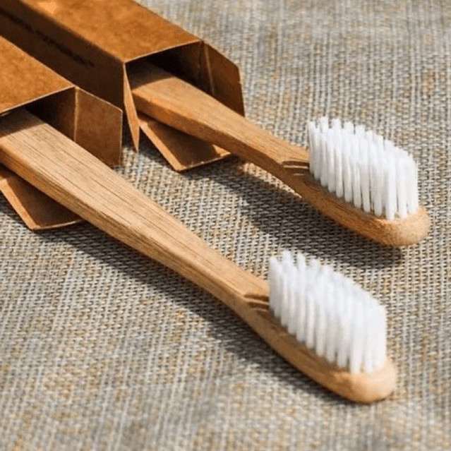 Escova de dente de bambu - Ecológica sustentável biodegradável