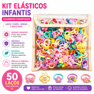 Laços De Cabelo Elásticos Estilo Coreano Para Crianças , Faixas Não Danificadas Meninas ,…