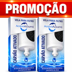 Kit 02 Velas Para Filtro De Barro CARVÃO ATIVADO Para Todos Filtros Filtragem Rápida - ENVIO IMEDIATO