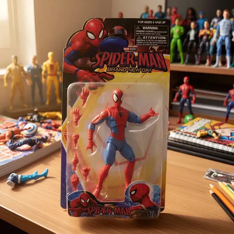 Boneco Homem Aranha Articulado C/ Mãos Extras Action Figure New Day Spider Man Volta ao Lar Grande