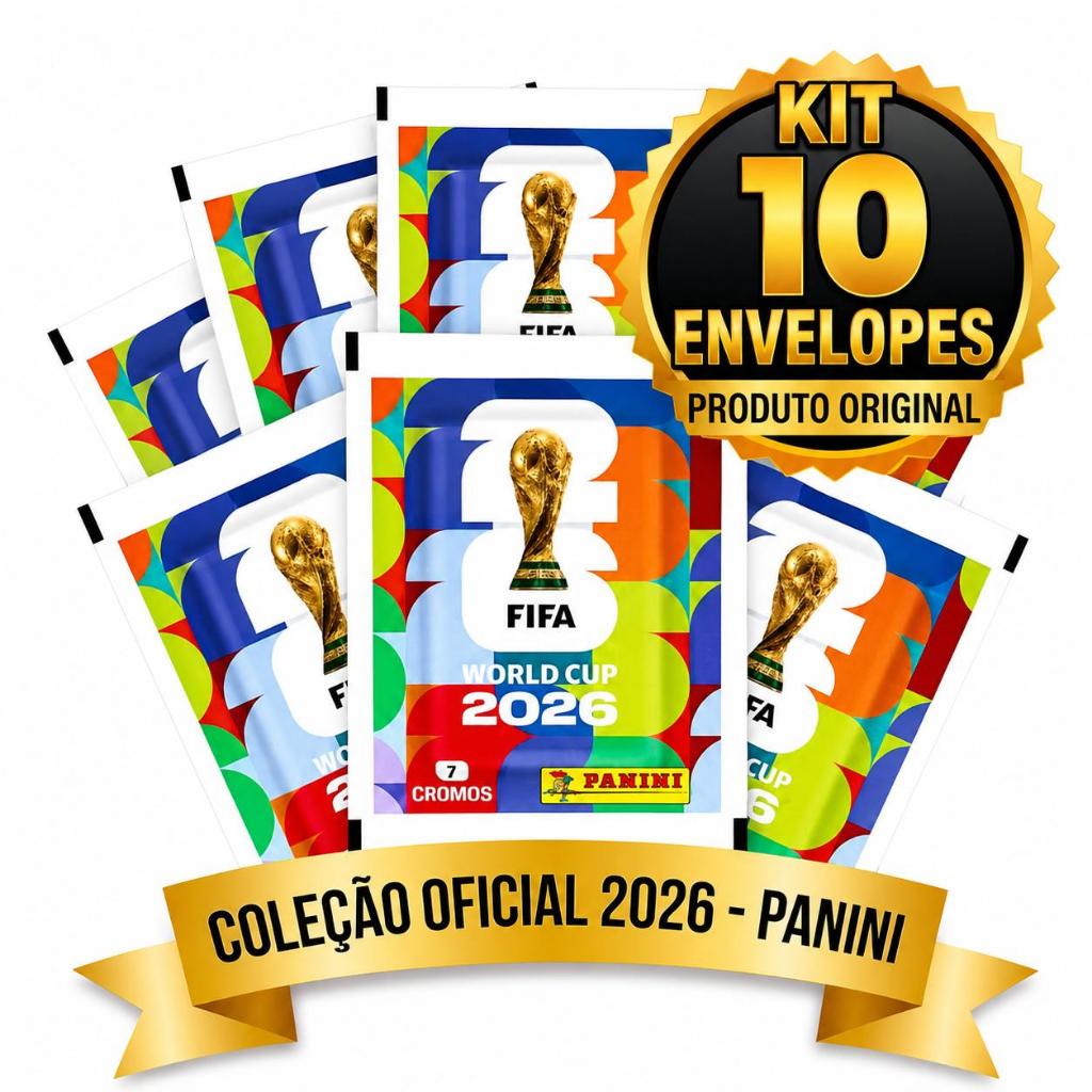 Kit Figurinhas Copa do Mundo 2026 Produto Original Complete seu album 5/10/15 pacotes