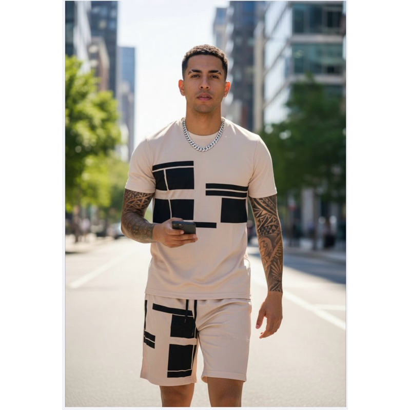 Conjunto Masculino tecido esportivo estilo 2026