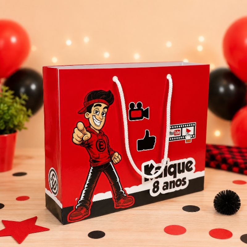 Sacolinha M PEQUE E MONTE Enaldinho personalizada/lembrancinha/festa/aniversario