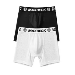 Kit Cueca Boxer Ciclista Masculina Dry Fit Respirável Longa Anti Atrito Entre Pernas