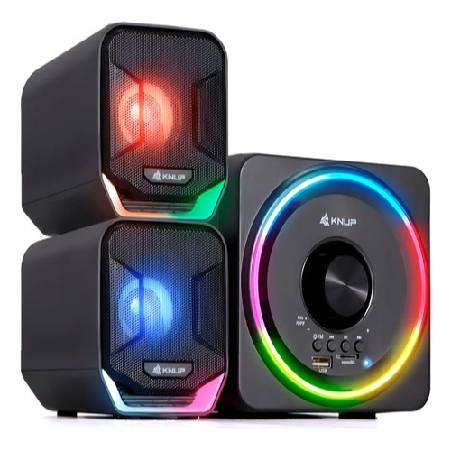 Caixa De Som Bluetooth 2.1 - Potência de 16W, Conexão Bluetooth, Luzes LED
