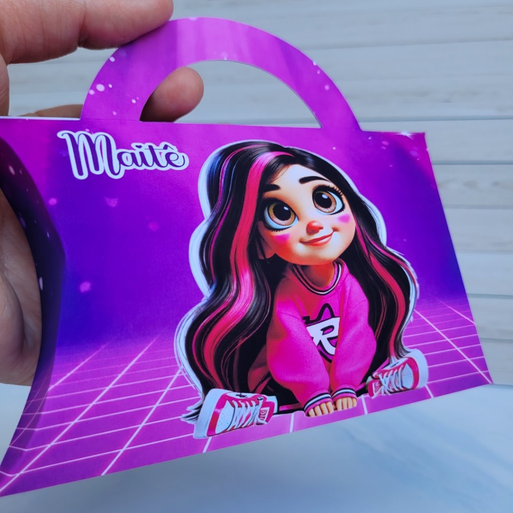 Caixinha Maletinha Personalizada Emilly Vick Dos Rosas Lembrancinha Festa Infantil