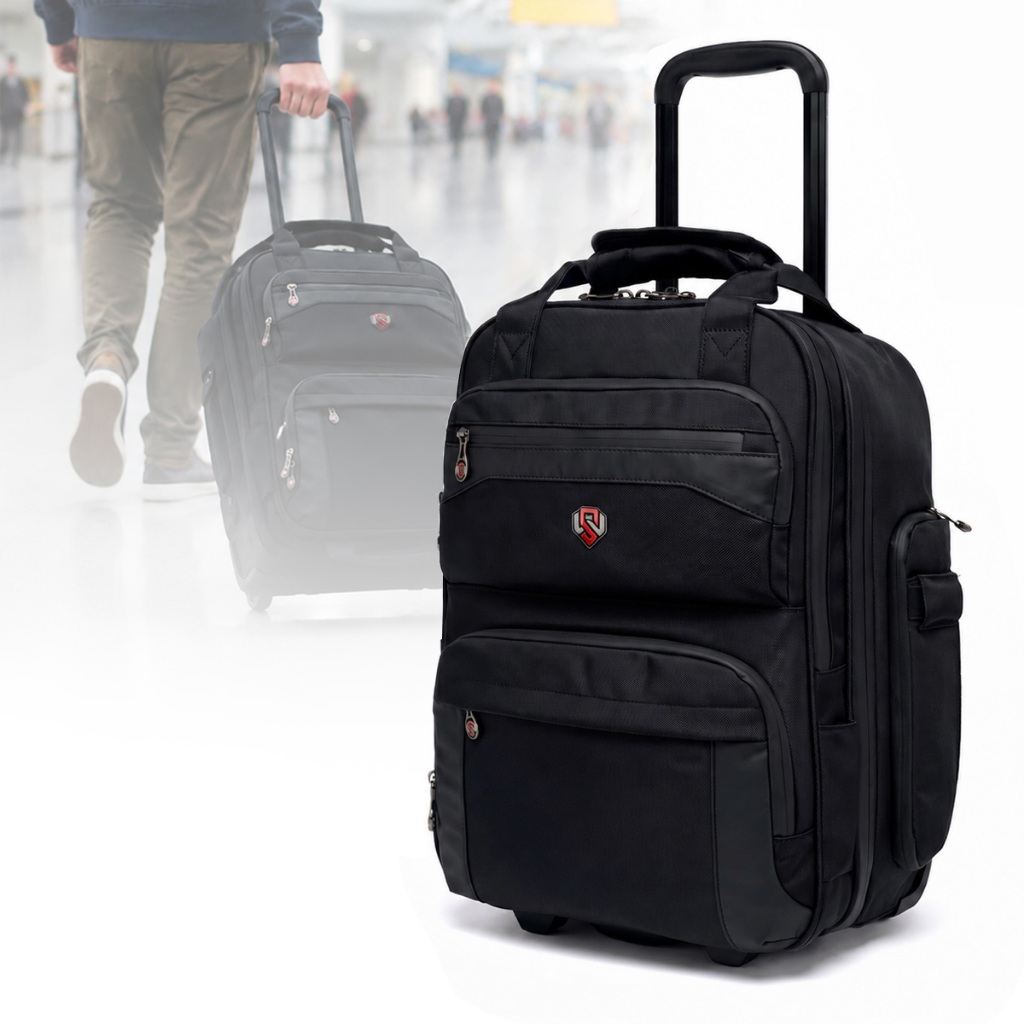 Mochila Rodinhas Reforçada Notebook Faculdade Swissport