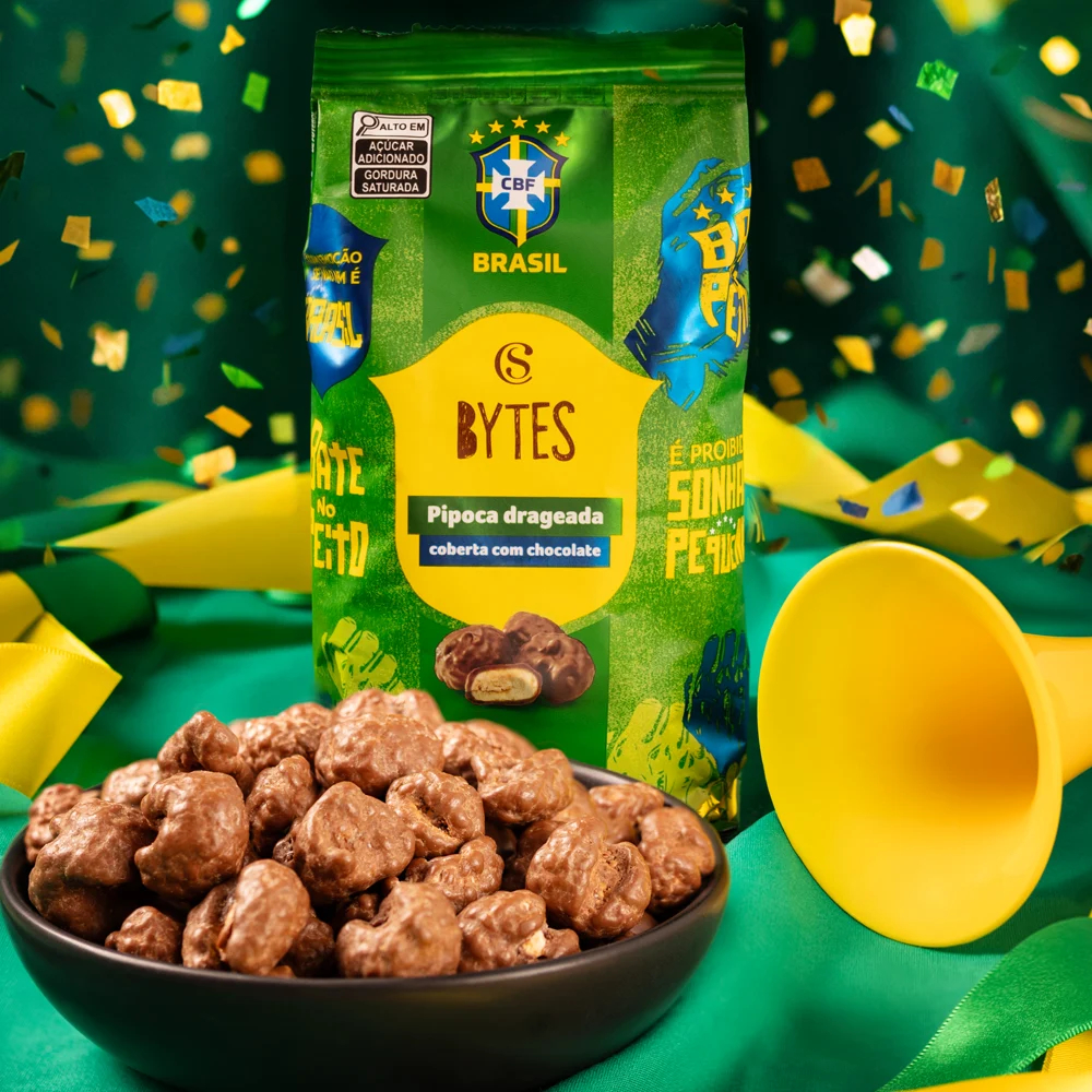 Pipoca Cacau Show com Cobertura de Chocolate ao Leite 50g