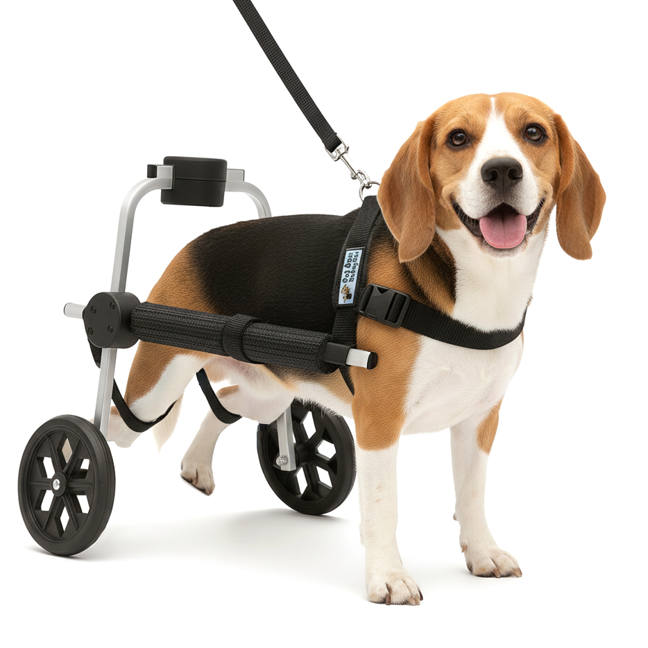 Cadeira 2 Rodas Tamanho M Cachorro Traseira Regulável Deficiente Paraplégico