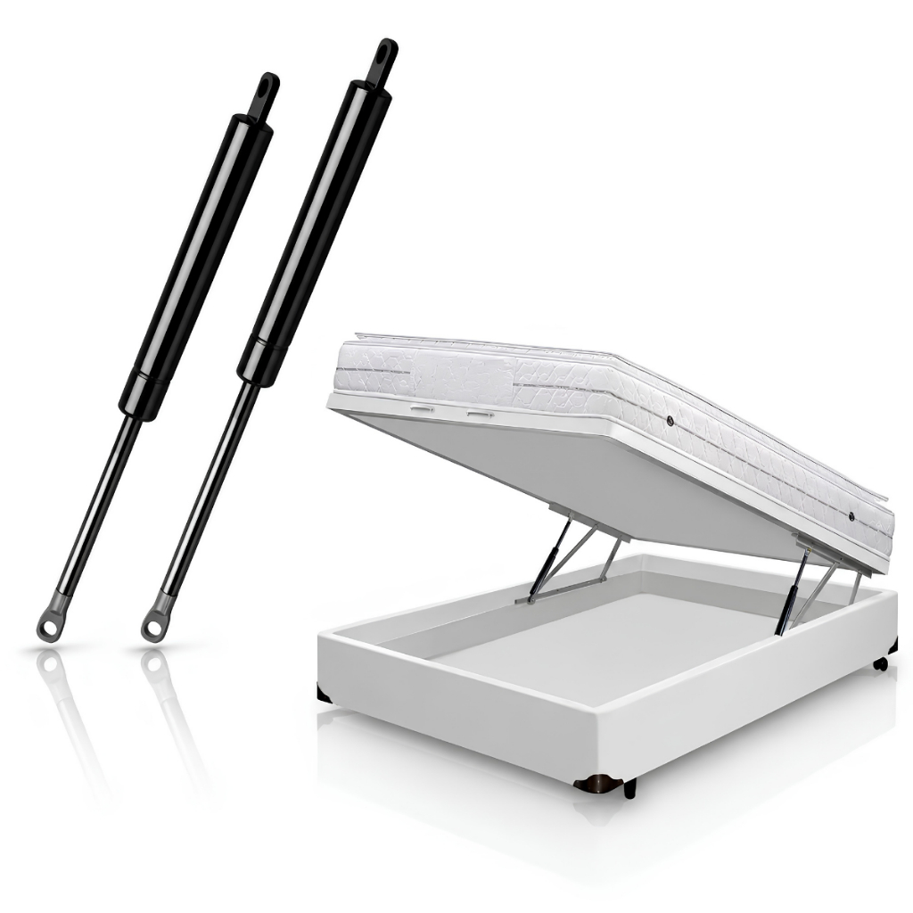 Par Amortecedor a Gás Para Cama Box Baú 1000n 100kgf MG20181 Pistão a Gás Cama B