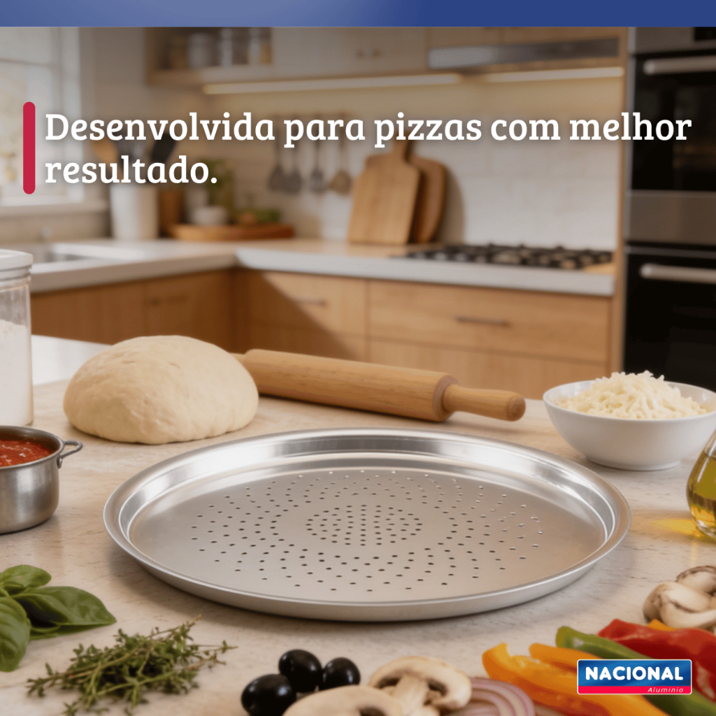 Forma Assadeira De Pizza Furada Nacional · foto 2