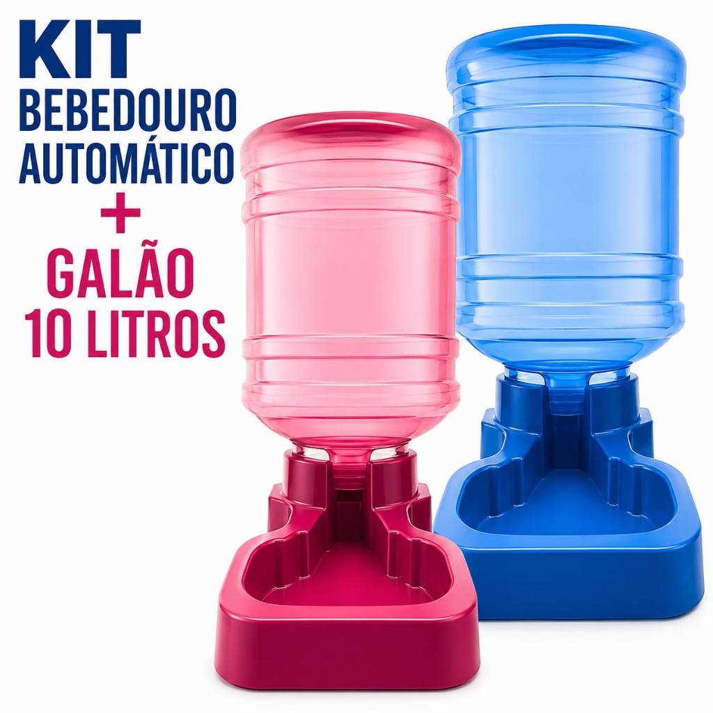 Kit Bebedouro Automático + Galão para Cachorros Água Fresca Sempre Disponível