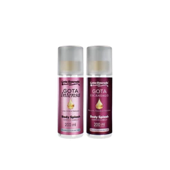 Dupla Body Splash Feminino Gota Dourada 200ml - Gota Intensa e Escândalo