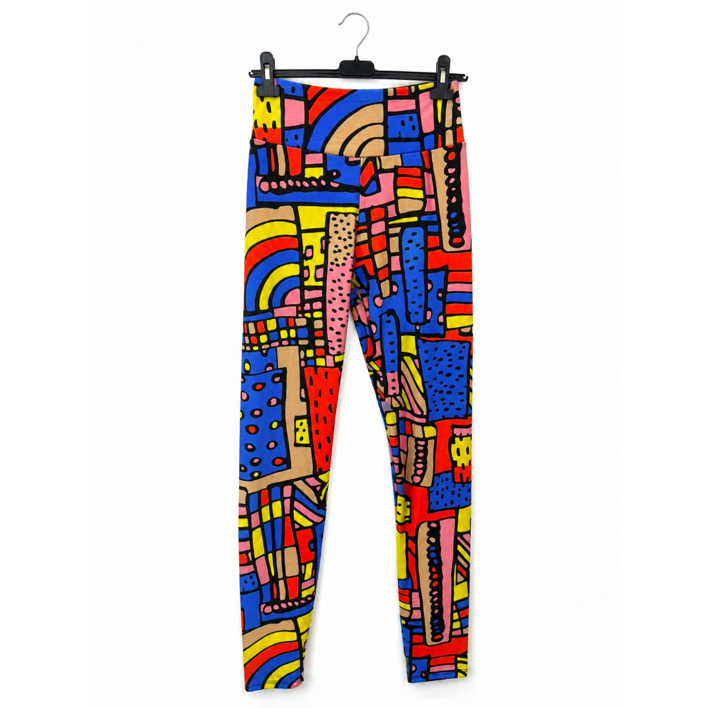 Calça Legging Fina Fit Estampada Fitness Academia Cintura Alta