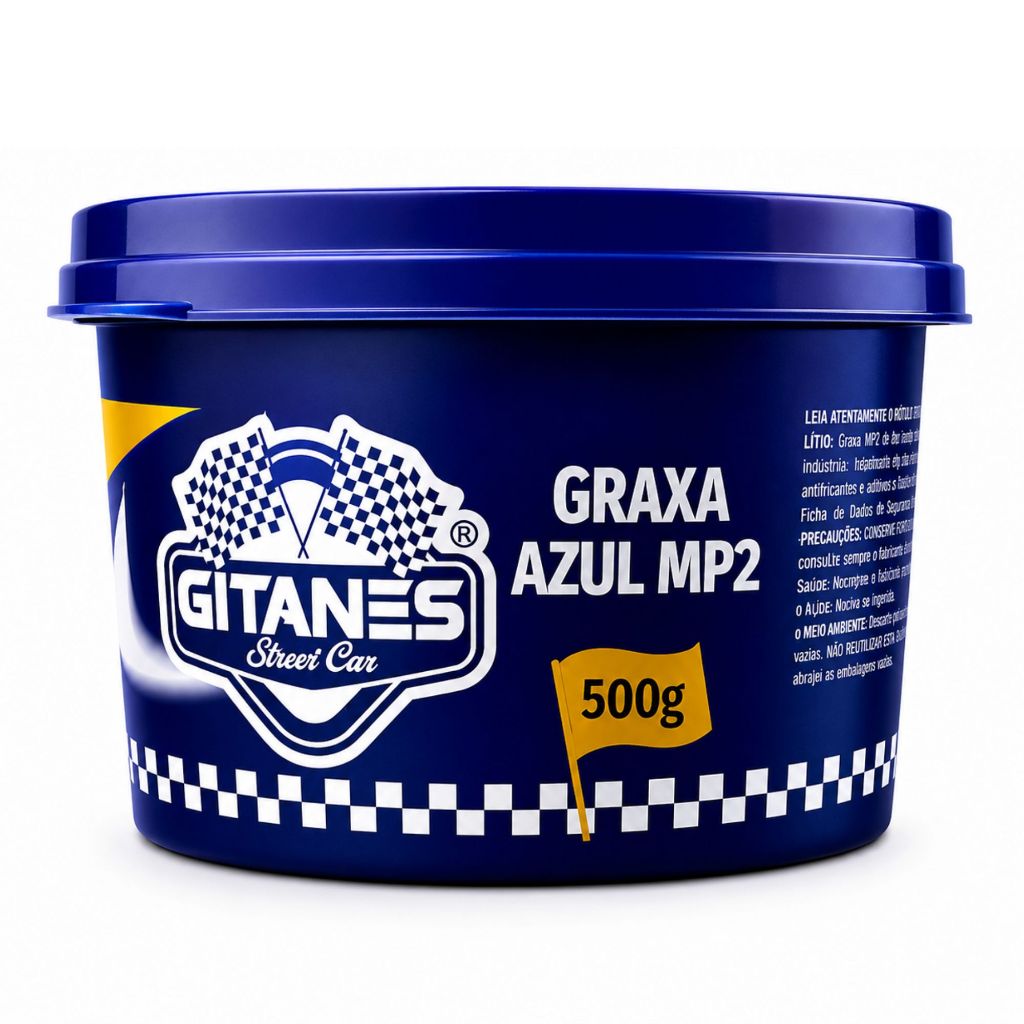 Graxa Azul MP2 500g Base de Lítio Gitanes Graxa Para Rolamentos