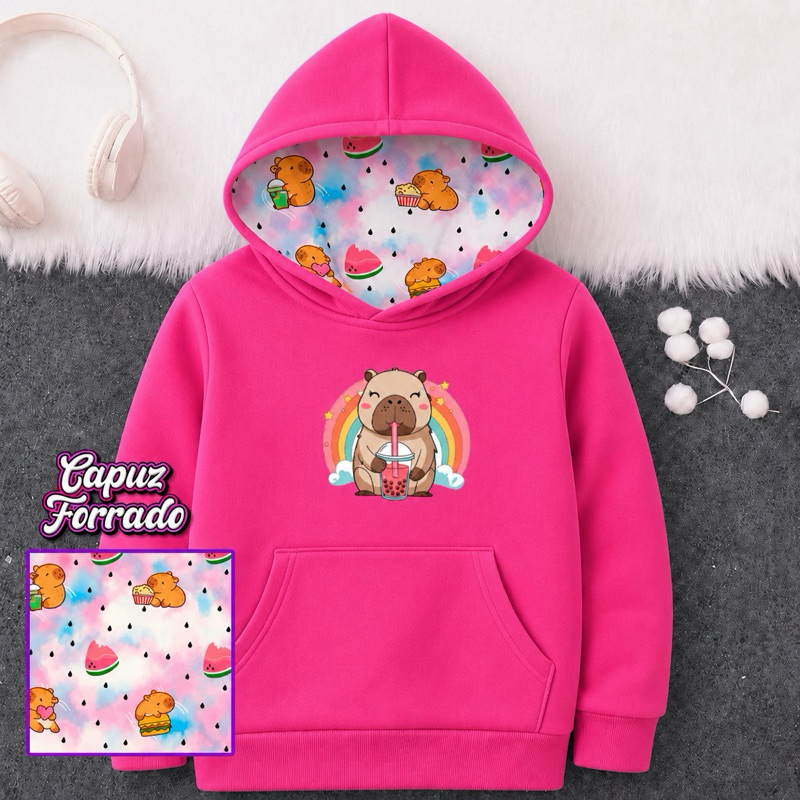 Moletom Infantil Flanelado canguru com Capuz Forrado Premium – Conforto e Estilo vários modelos lançamento kids crianças