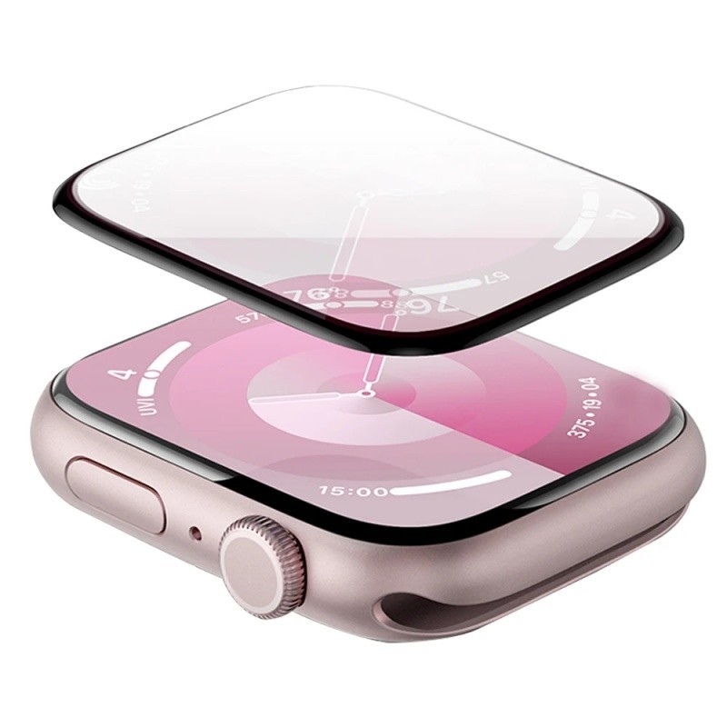 KIT 3 Película Protetora para Relógio  Apple Watch Tamanho Modelo 38 40 41 42 44 45 46 49mm Cerâmica 3D Smartwatch