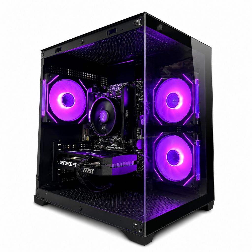PC GAMER DRAGON RYZEN 5 5500, 16GB, NVME 500GB, GEFORCE RTX 5060 8GB, GABINETE COM 3 FANS, Wi-Fi