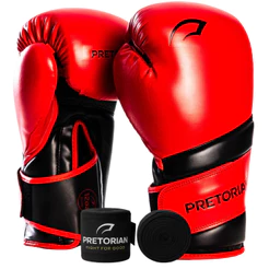Luva de Boxe Muay Thai/kickboxing Elite Pretorian + 2 Bandagens Elástica 3,5M Para Treinos Ultra Profissionais