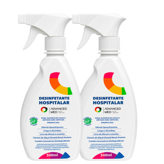 Combo 2un.Desinfetante Advanced Med 500ml – Proteção Completa para Mamãe e Bebê